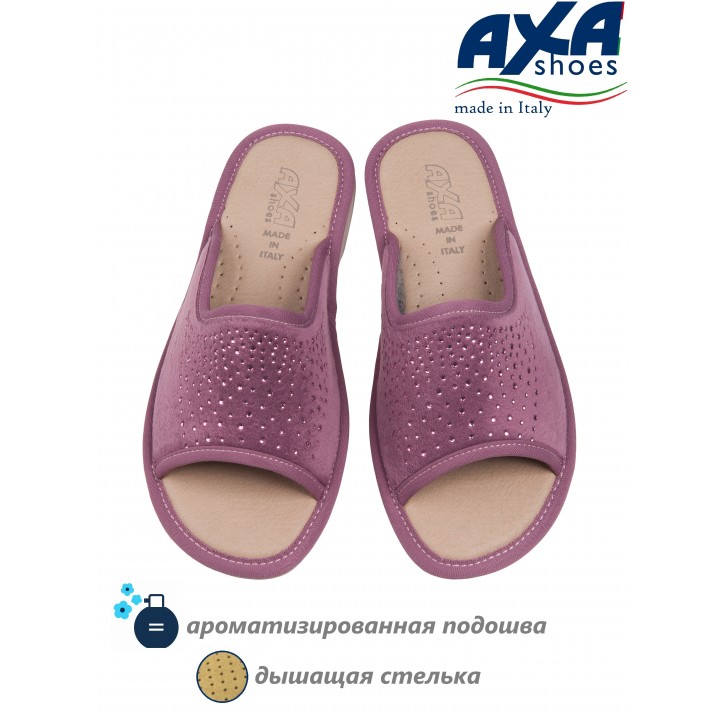 Тапочки домашние женские AXA 21200А Темно розовый