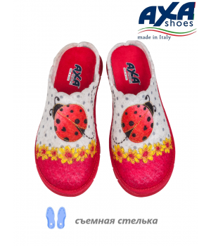 Тапочки домашние женские AXA 21262А Красный