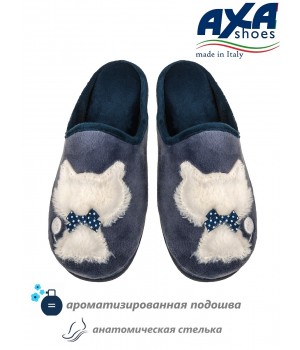 Тапочки домашние женские  AXA 80397А Синий