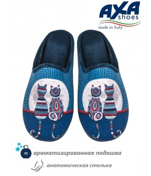 Тапочки домашние женские AXA 80401А Синий