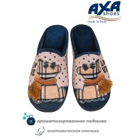 Тапочки домашние женские AXA 80402А Синий
