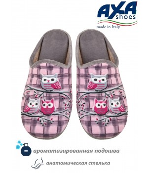 Тапочки домашние женские AXA 80406А Серый