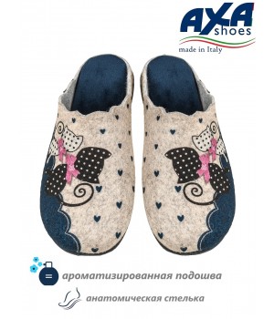 Тапочки домашние женские AXA 80462А Синий