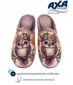 Тапочки домашние женские AXA 80629А Лиловый