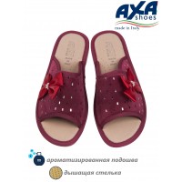 Тапочки домашние женские тапочки AXA 18632А Бордовый