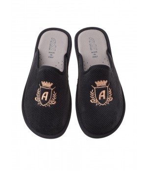 Тапочки мужские "A" AXA-18812А-ЧЕРНЫЙ