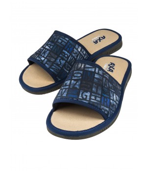 Тапочки мужские ALFABETO AXA-21307А-СИНИЙ