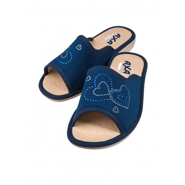 Тапочки женские АМУР AXA-21568А-СИНИЙ