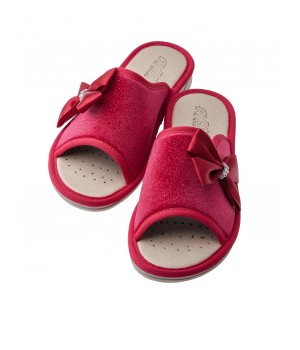 Тапочки женские БЛЕСК  AXA-18455А-КРАСНЫЙ