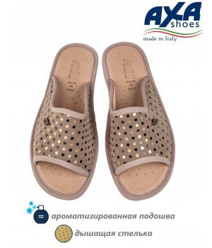 Тапочки женские домашние AXA 21331А серо розовый