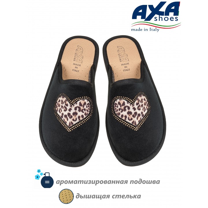 Тапочки женские домашние AXA 21405А Nero