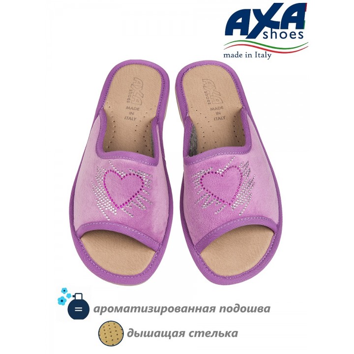 Тапочки женские домашние AXA 21439А Лиловый