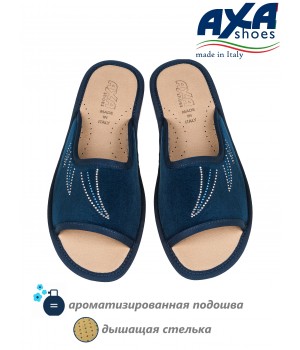 Тапочки женские домашние AXA 21440А Blue