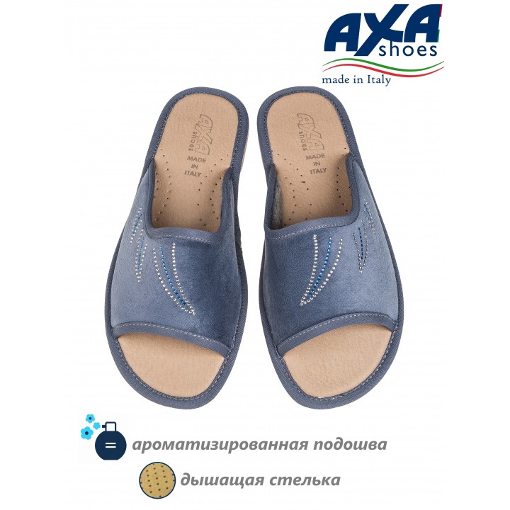 Тапочки женские домашние AXA 21440А Petrolio