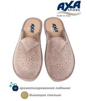 Тапочки женские домашние AXA 21526А Серо розовый