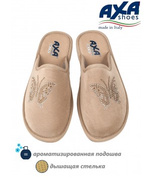 Тапочки женские домашние AXA 21559А  бежевый