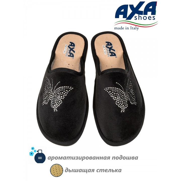 Тапочки женские домашние AXA 21559А  черный