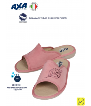 Тапочки женские домашние AXA 21566А розовые
