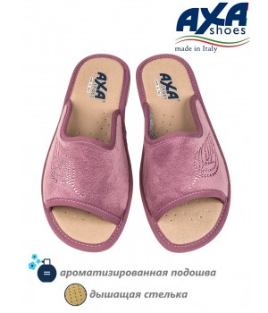 Тапочки женские домашние AXA 21566А темно розовом