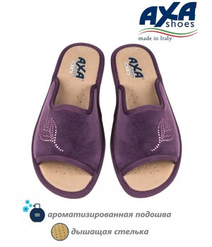 Тапочки женские домашние AXA 21566А темно сиреневый