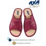 Тапочки женские домашние AXA 21567А бордовый