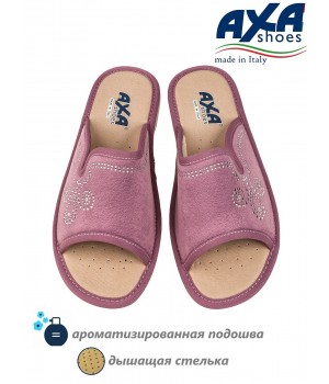 Тапочки женские домашние AXA 21567А темно розовые