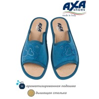 Тапочки женские домашние AXA 21568А голубой