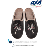 Тапочки женские домашние AXA Albero con frutti Marrone