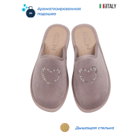 Тапочки женские домашние AXA Мodello Сuore Taupe