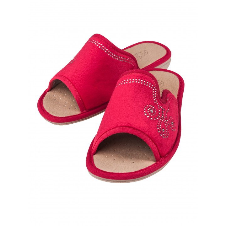 Тапочки женские АЖУР AXA-21480А-КРАСНЫЙ