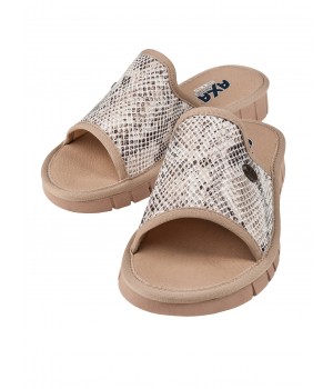 Тапочки женские домашние AXA 21487А серо/розовый